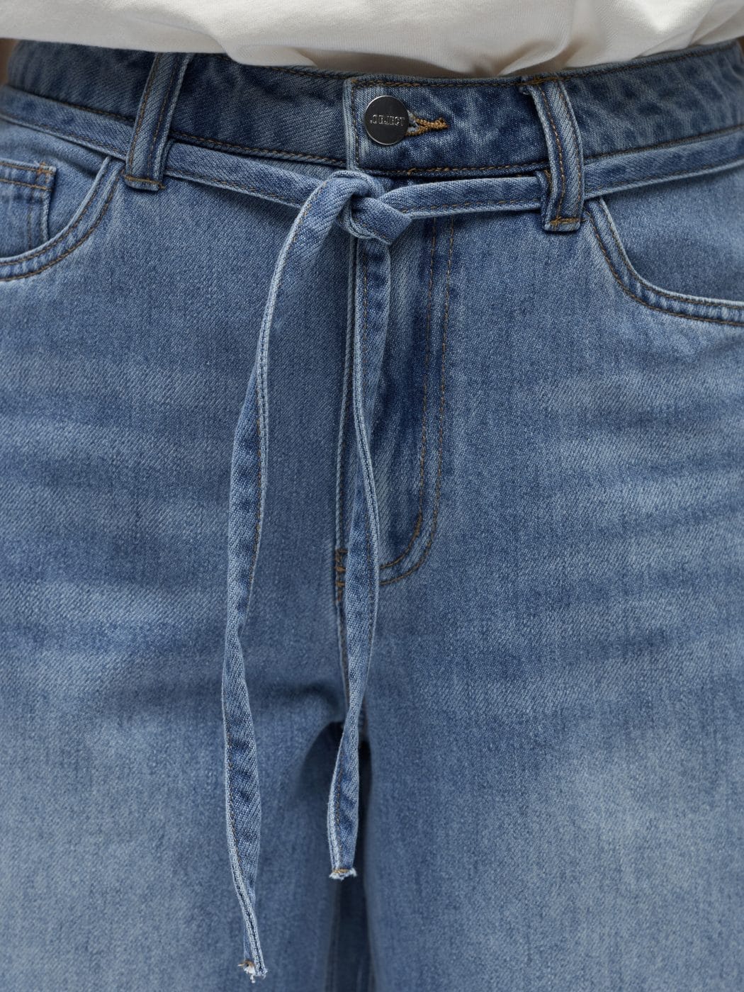 Object Rosie Denim Long Shorts Light Blue Denim