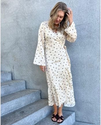 STORIES FROM THE ATELIER Collect Kjole White/Brown M. Prikker