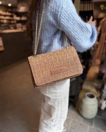 Valentino 'Ocarina' Summer Flap Bag Cuoio