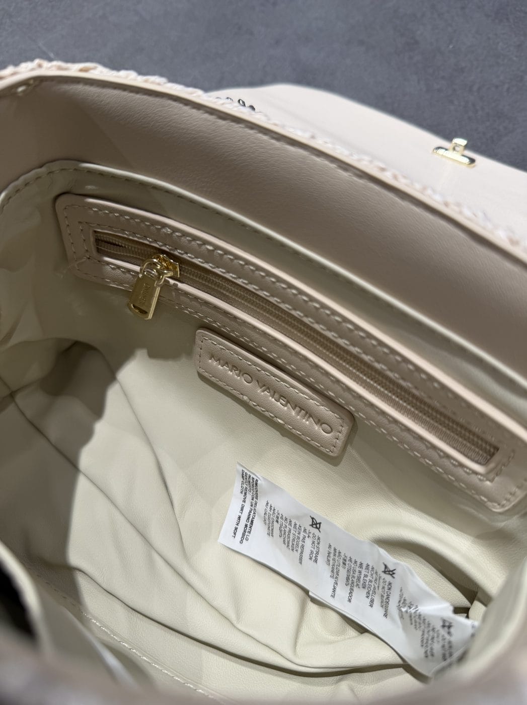 Valentino 'Ocarina' Summer Flap Bag Ecru