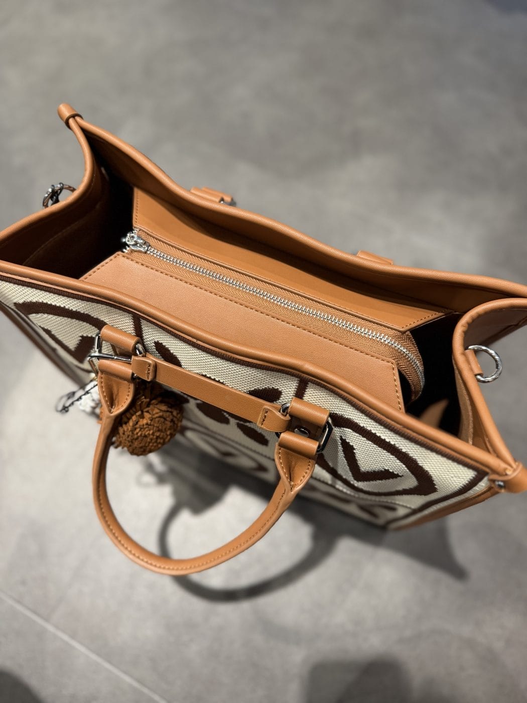 Valentino 'Tyle' Shopping Håndtaske Cuoio/Multicolor Stor