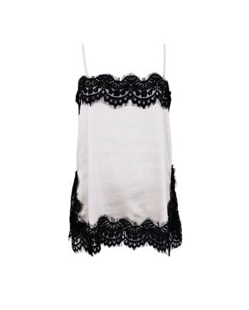 Black Colour Evie Blonde Strop Top Pearl