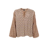 Black Colour Luna Bluse Nougat Multi