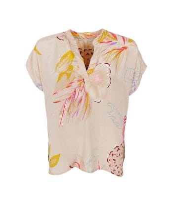 Black Colour Luna Andrea Bluse Poppy Rose