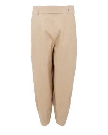 Black Colour Beate Barrel Bukser Beige