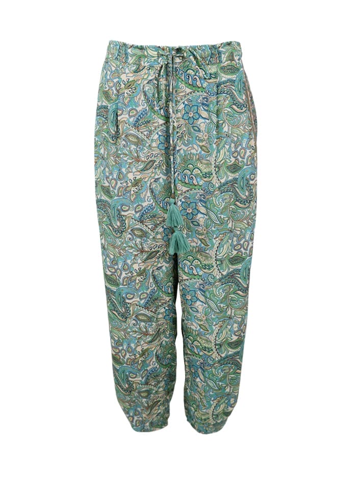 Black Colour Luna Barrel Bukser Sea Grass