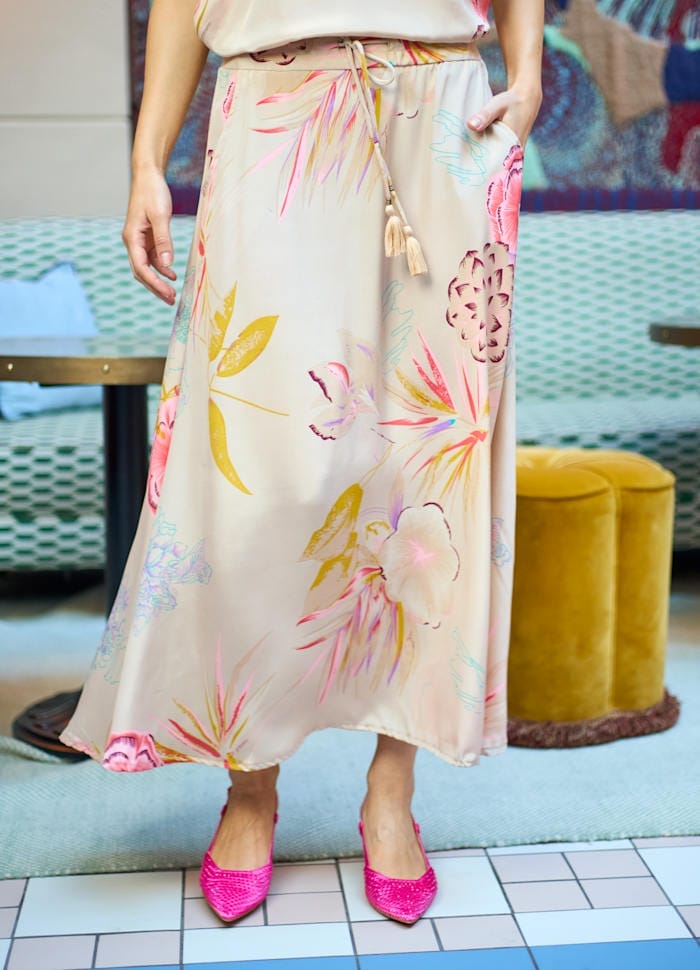 Black Colour Luna Nederdel Poppy Rose