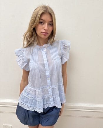 Continue Audrey Top Light Blue