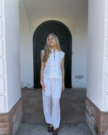 Continue Molly Blonde Top Hvid