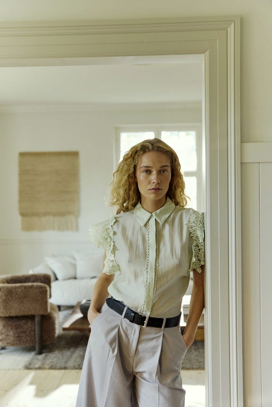 Copenhagen Muse Molly Top Green Tint