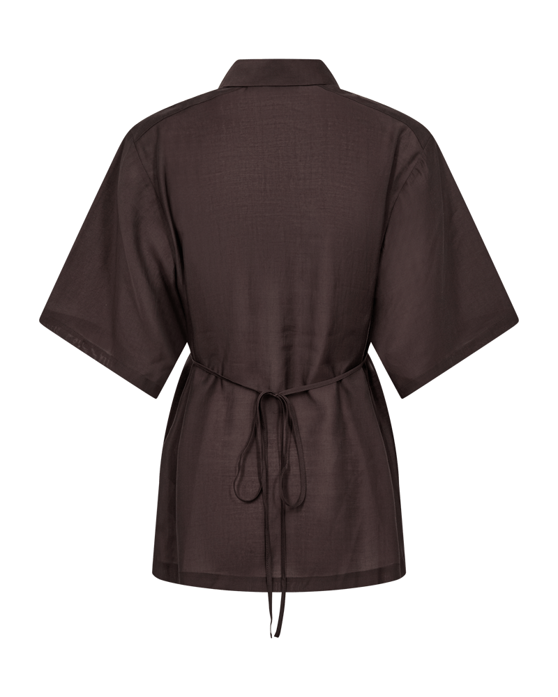 Copenhagen Muse Molly Skjorte M. Bindebånd Mulch