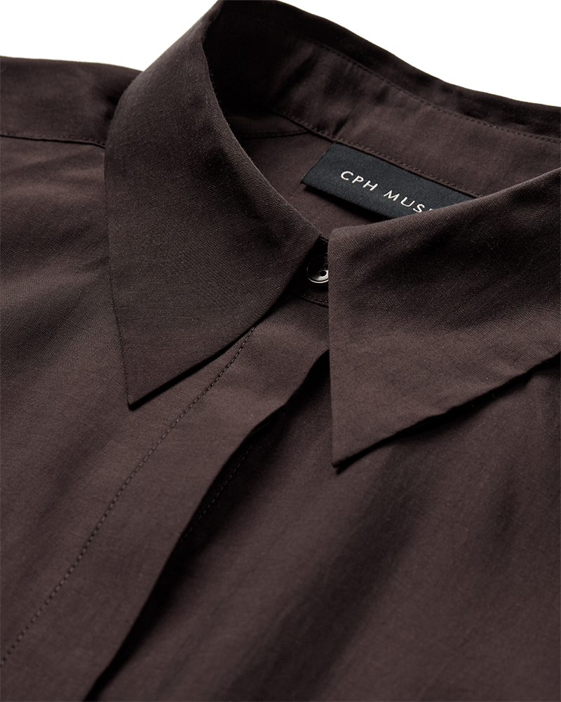 Copenhagen Muse Molly Skjorte M. Bindebånd Mulch