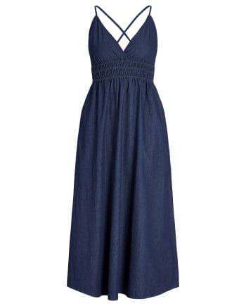 JJXX Debby Chambrey Kjole Dark Blue Denim