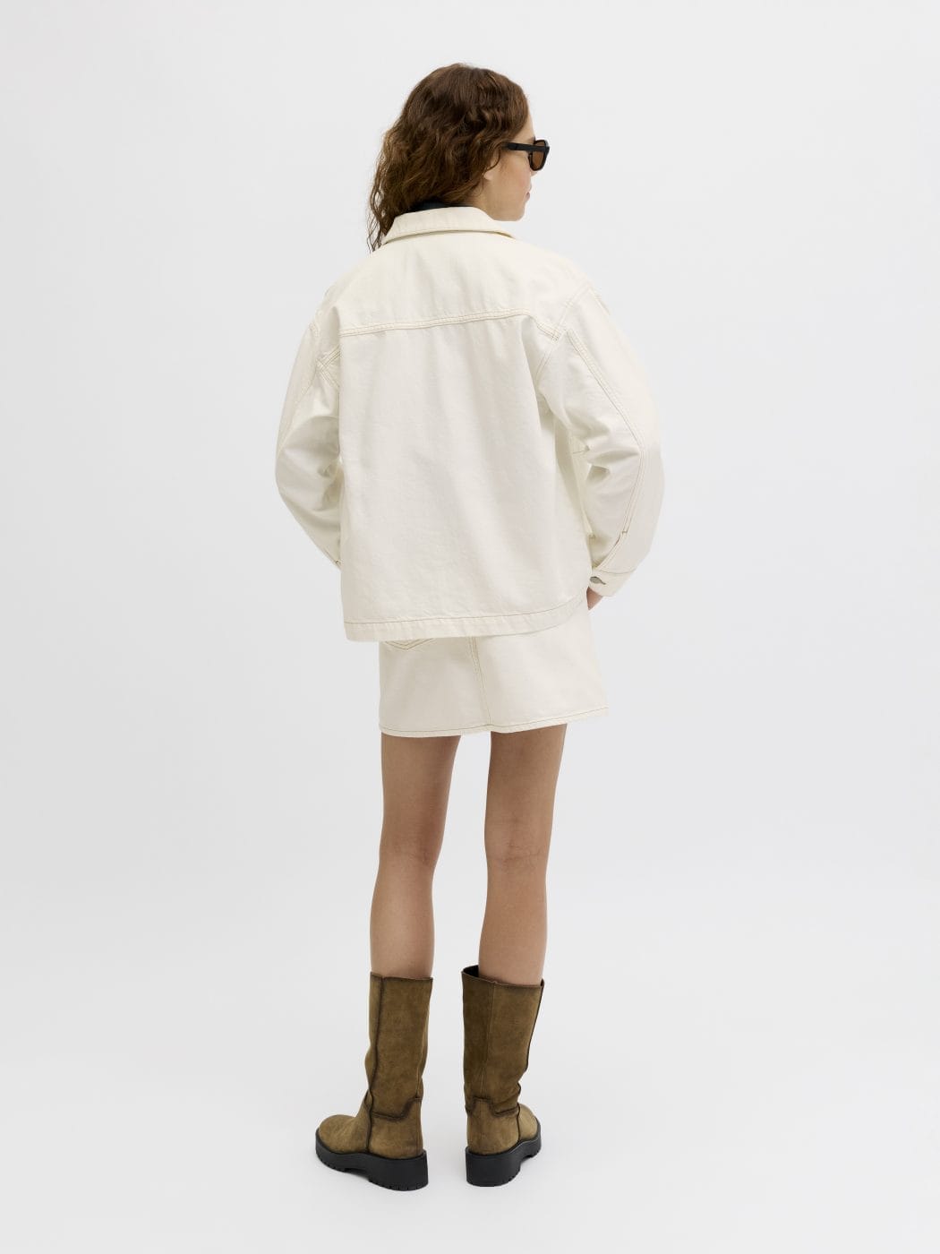 JJXX Rachel Jakke Off-White Denim