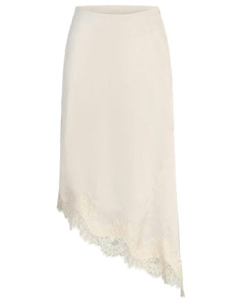 JJXX Vima Satin Lace Nederdel Antique White