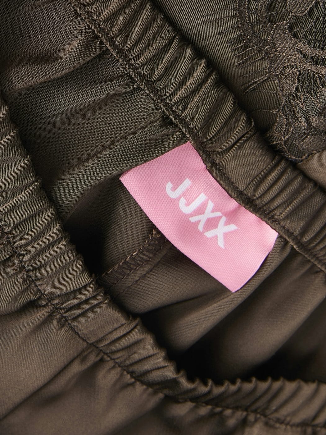 JJXX Vima Satin Lace Shorts Demitasse