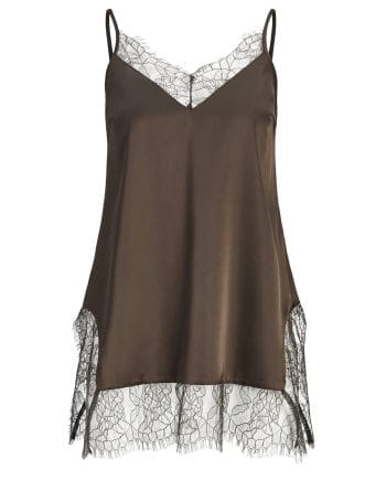 JJXX Vima Singlet Satin Blonde Top Demitasse