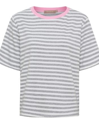 Marta Du Cháteau Jamila T-Shirt Grå/Hvid