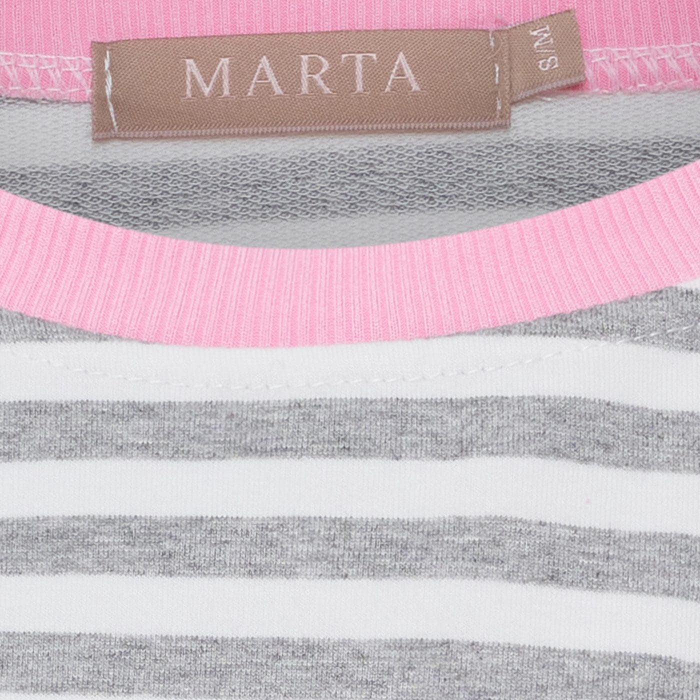 Marta Du Cháteau Jamila T-Shirt Grå/Hvid