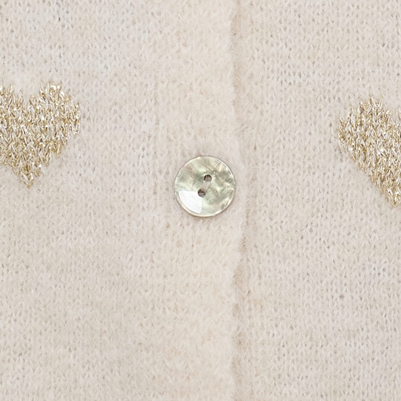 Marta Du Château Parisa Strik Beige M. Hjerter I Guld