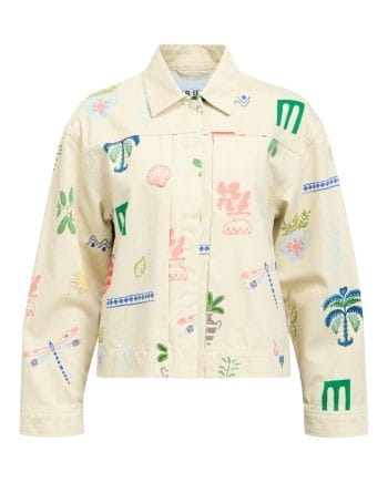 Object Ally Printed Jakke Humus/Multi Color