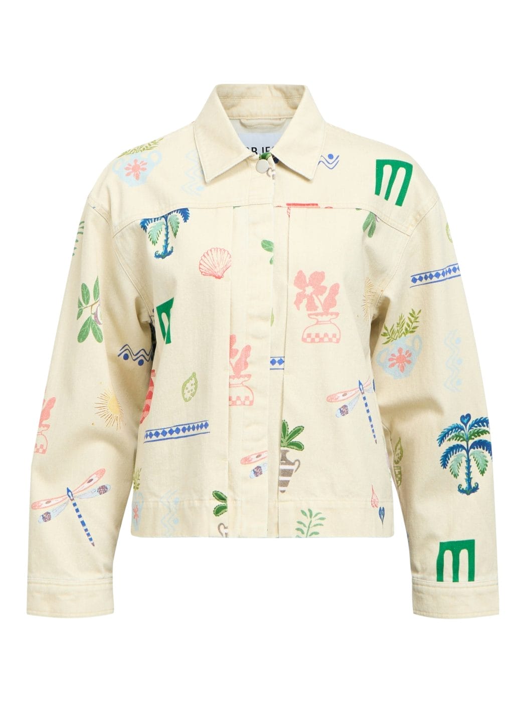 Object Ally Printed Jakke Humus/Multi Color