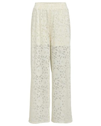 Object Bianca Wide Bukser White Sand