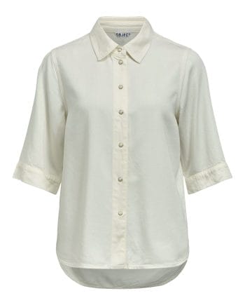 Object Frame Denim Top Cloud Dancer