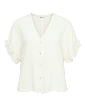 Object Frame V-Hals Top Cloud Dancer