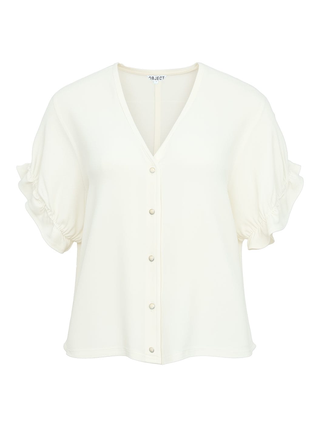 Object Frame V-Hals Top Cloud Dancer