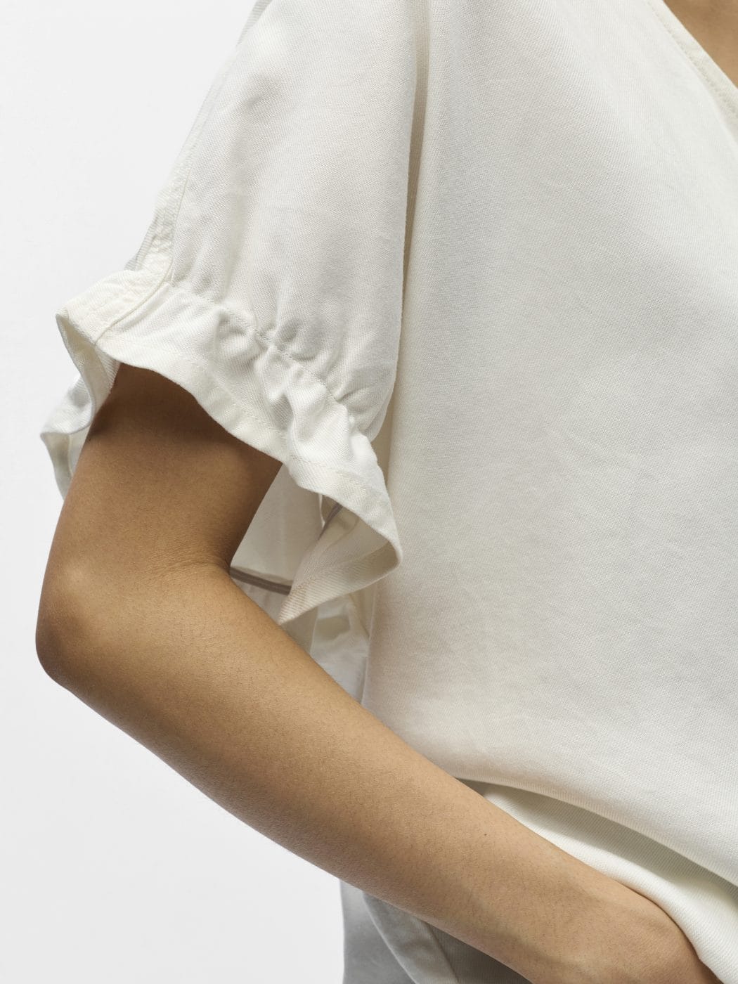 Object Frame V-Hals Top Cloud Dancer