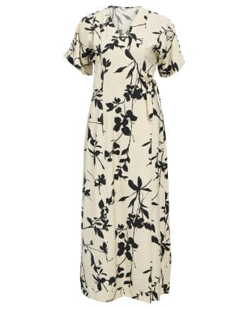 Object Jacira Wrap Kjole Sandshell/Black Simp