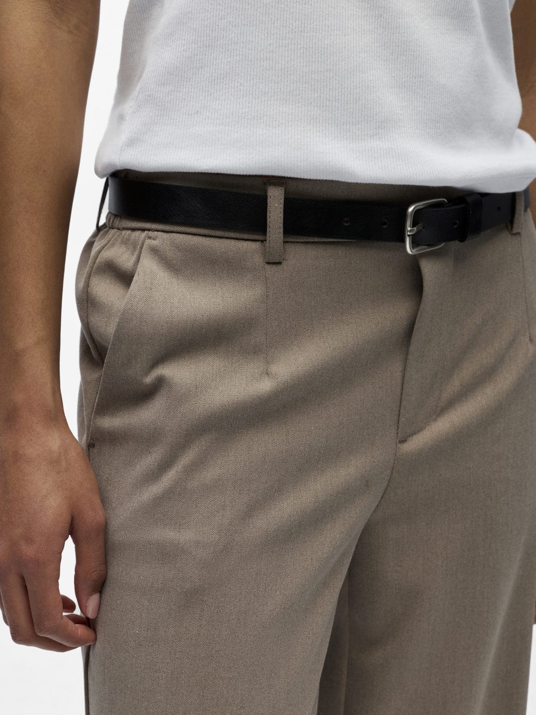 Object Lisa Wide Bukser Fossil/Melange