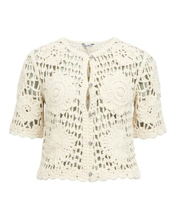 Object Minga Strik Cardigan Birch/Brown Stitch