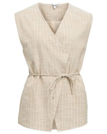 Object Paula Yui Lo Vest Crockery/Cloud Dancer