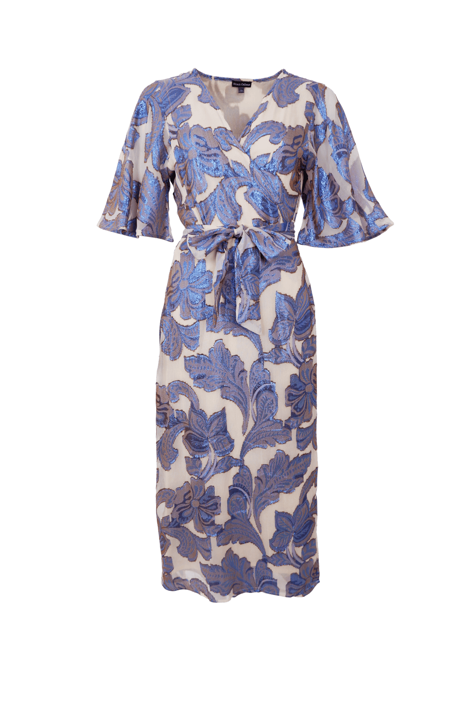 Black Colour Kenzie Wrap Kjole Blue