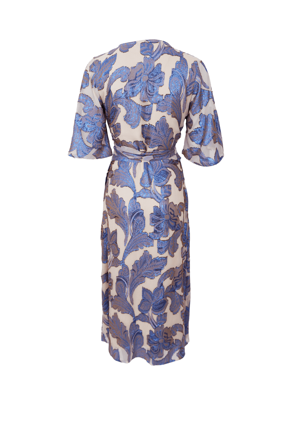 Black Colour Kenzie Wrap Kjole Blue