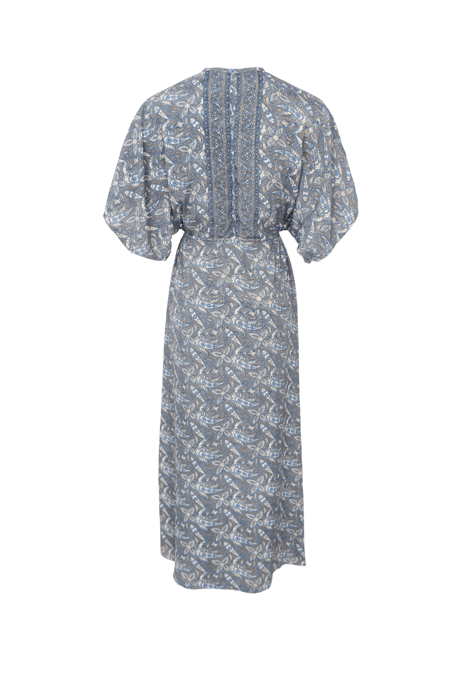 Black Colour Luna V-Hals Maxi Kjole Glory Blue