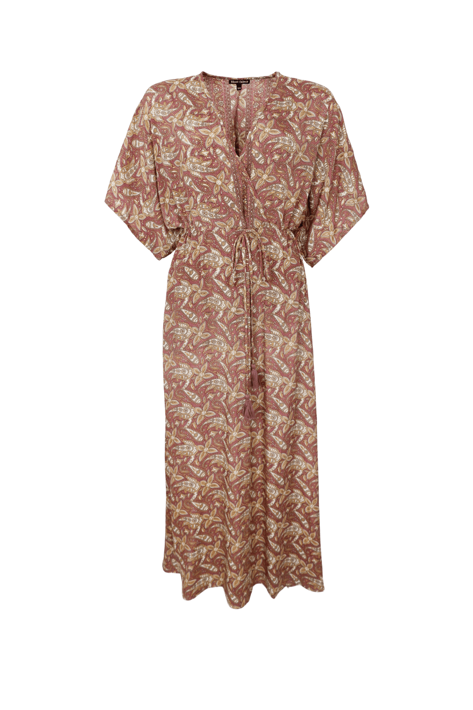 Black Colour Luna V-Hals Maxi Kjole Glory Rose