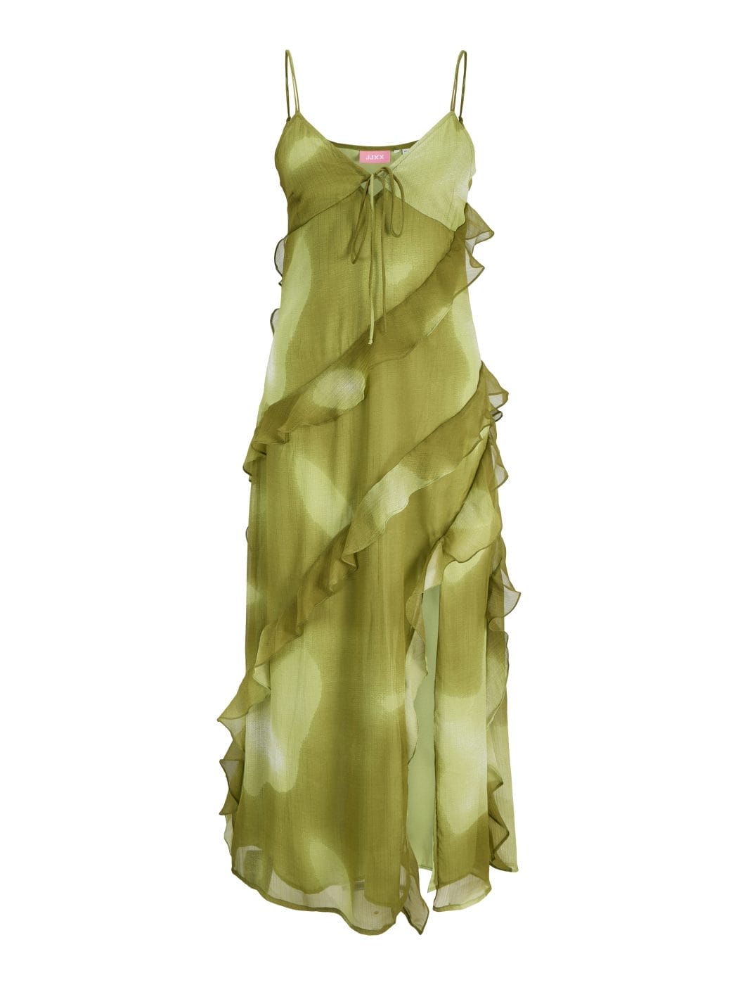 JJXX Emilia Chiffon Maxi Kjole Green/BLURRY