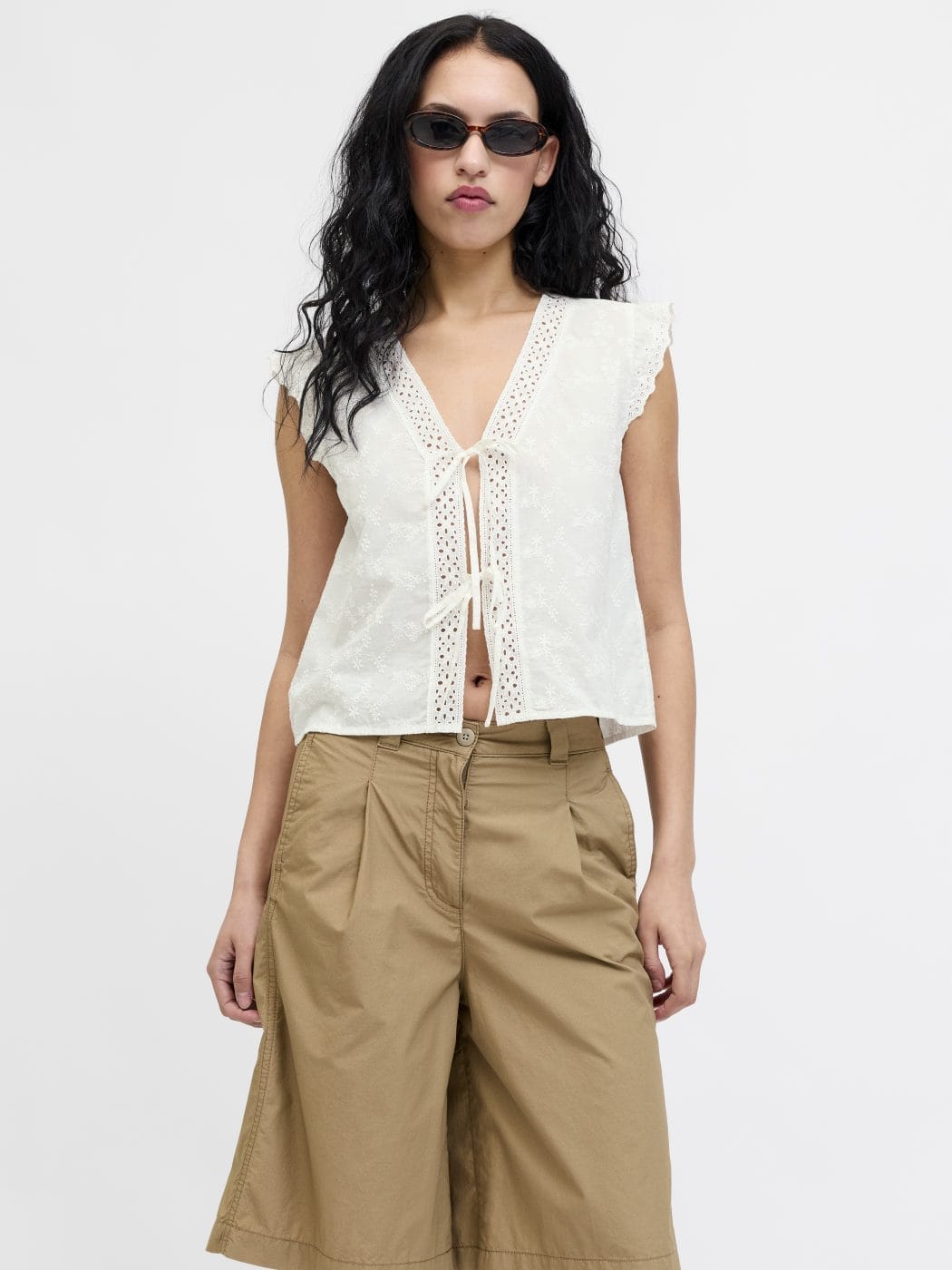 JJXX Jade Broderi Vest Blanc de Blanc