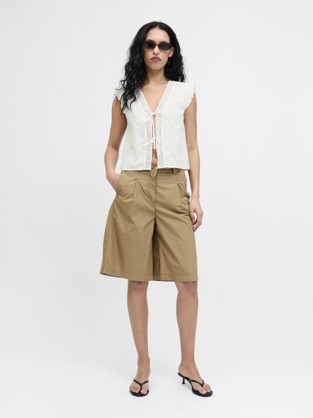 JJXX Jade Broderi Vest Blanc de Blanc