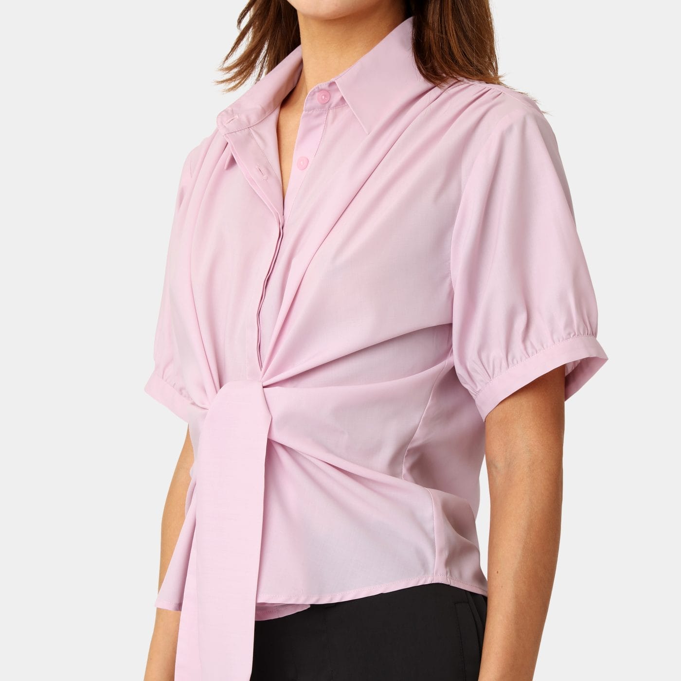 Karmamia Lee Skjorte Kort Pink Cotton
