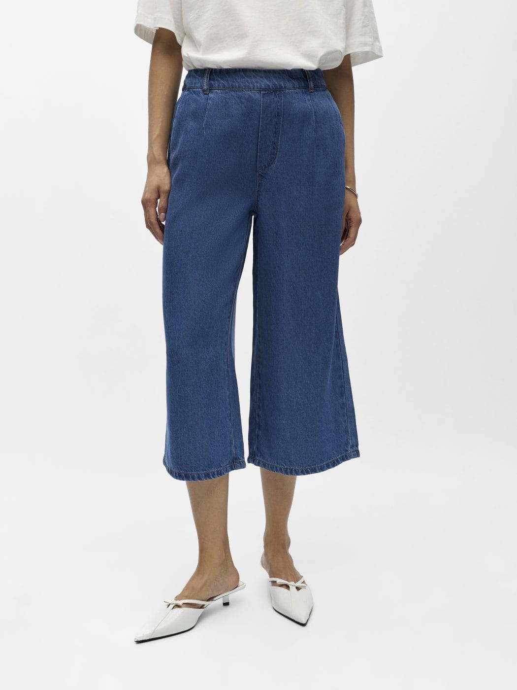 Object Frame Culotte Bukser Medium Blue Denim