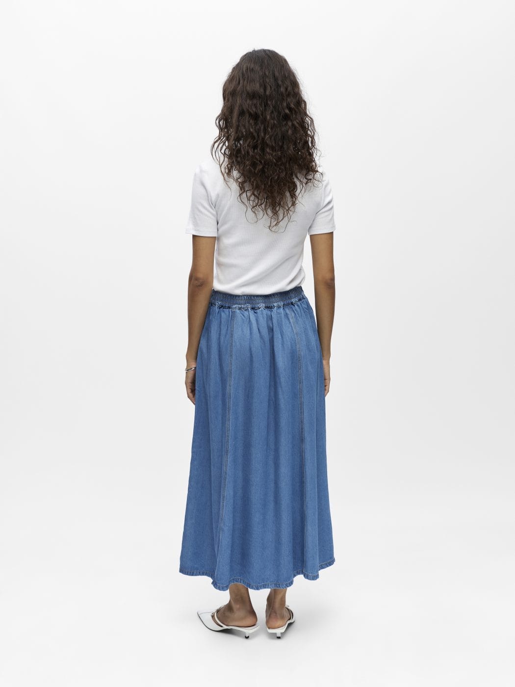 Object Frame Denim Nederdel Light Blue Denim