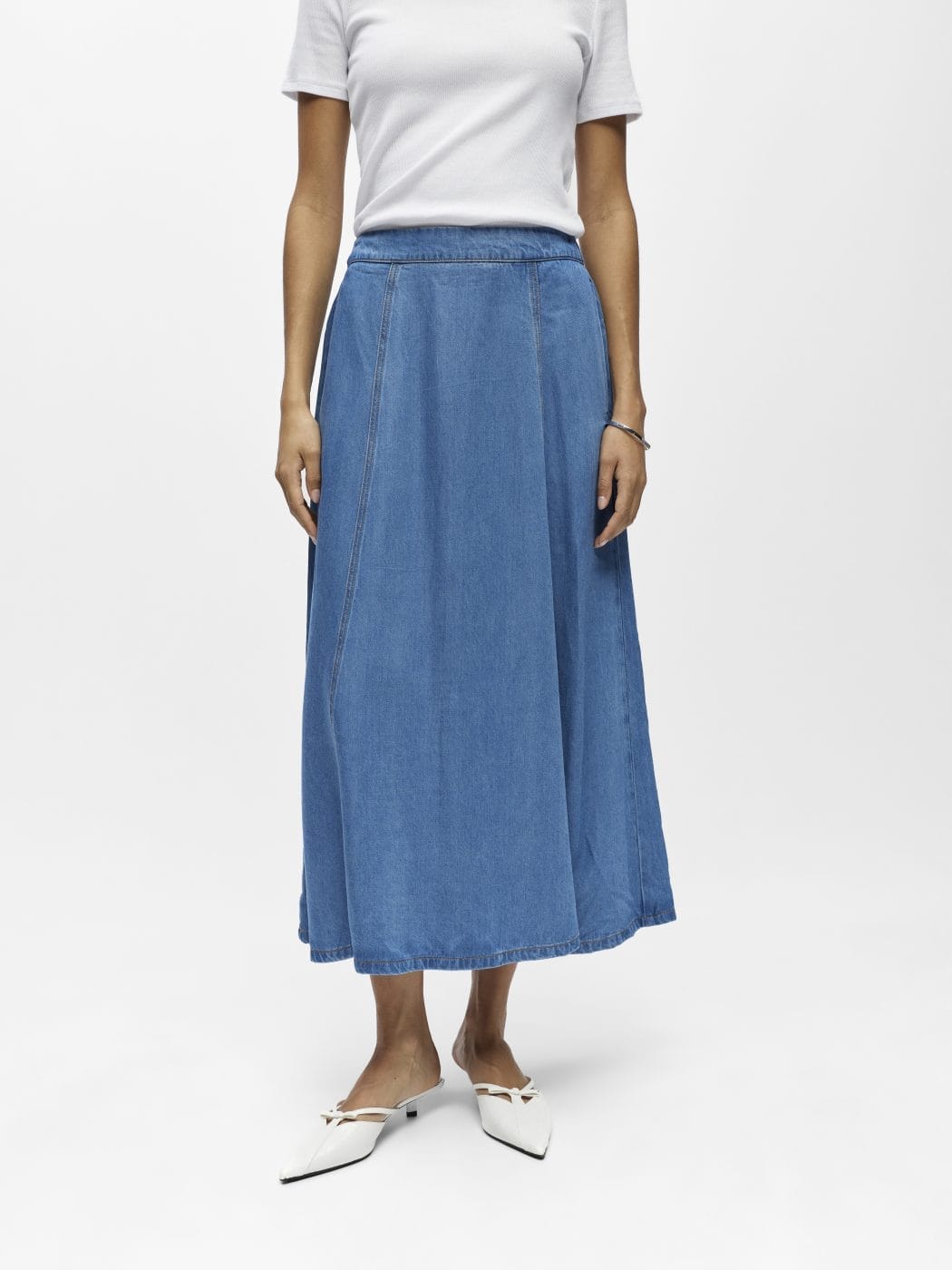 Object Frame Denim Nederdel Light Blue Denim