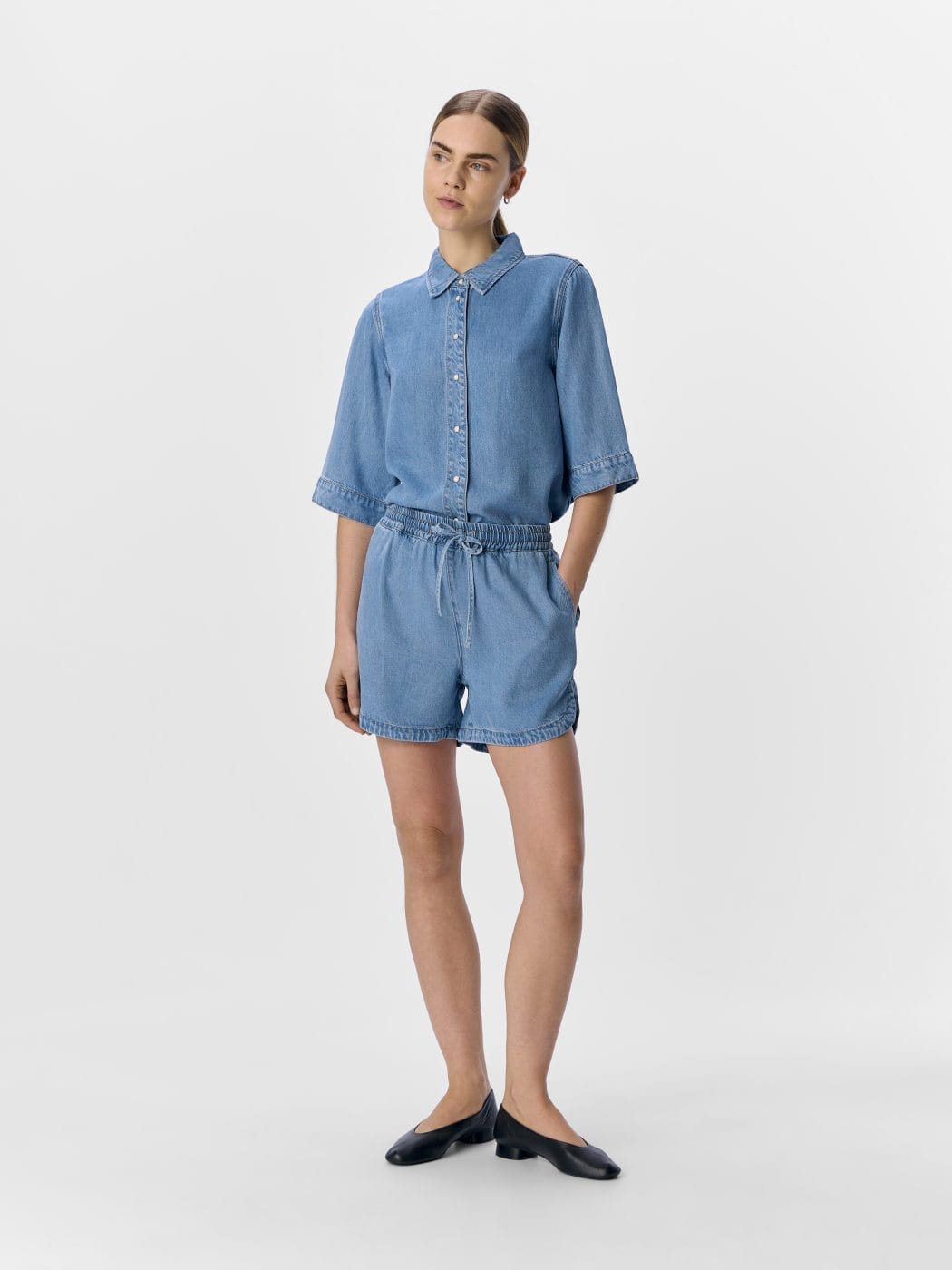 Object Frame Shorts Light Blue Denim