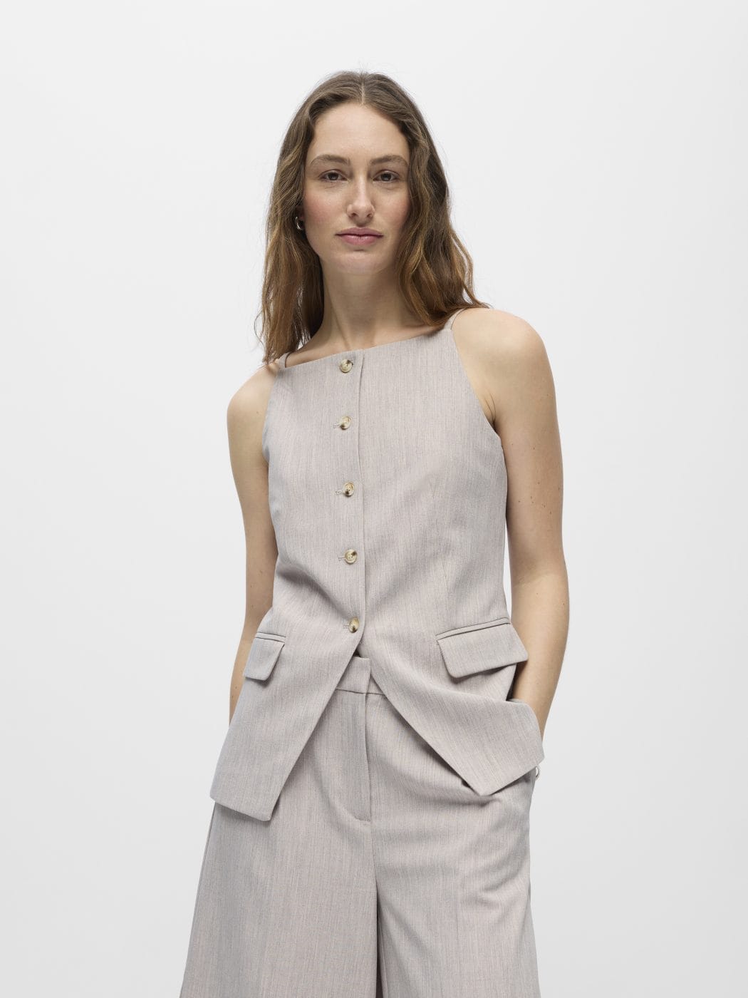 Object Ivalo Waistcoat Morel/Melange