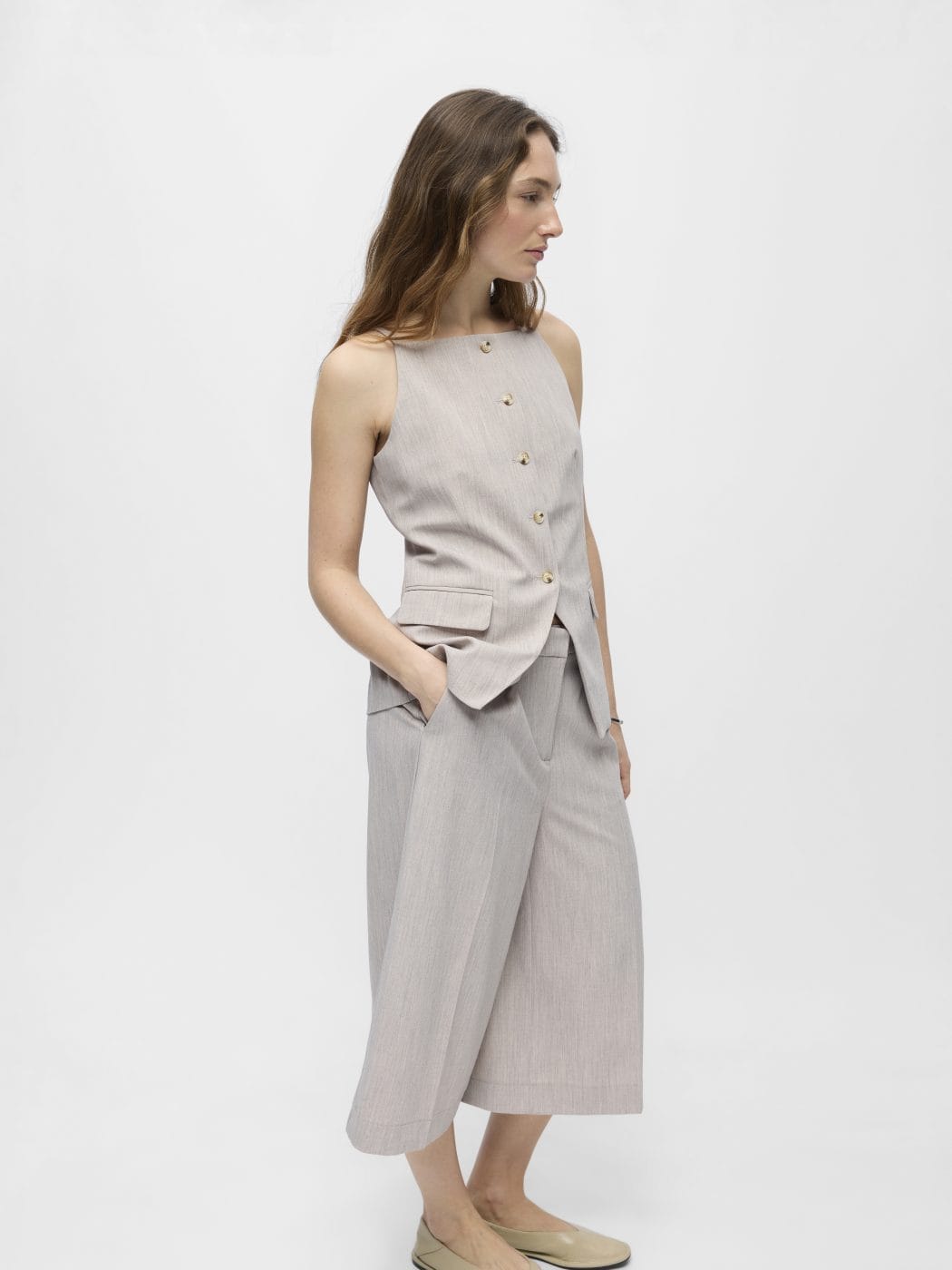 Object Ivalo Waistcoat Morel/Melange