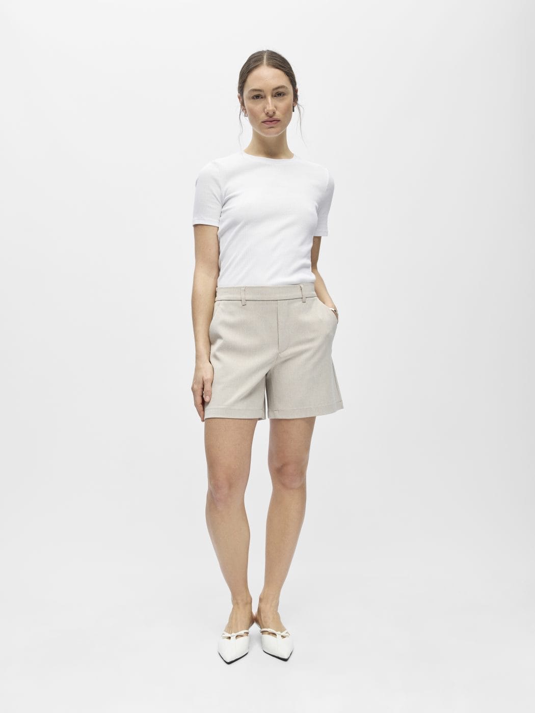 Object Lisa Shorts Humus/Melange